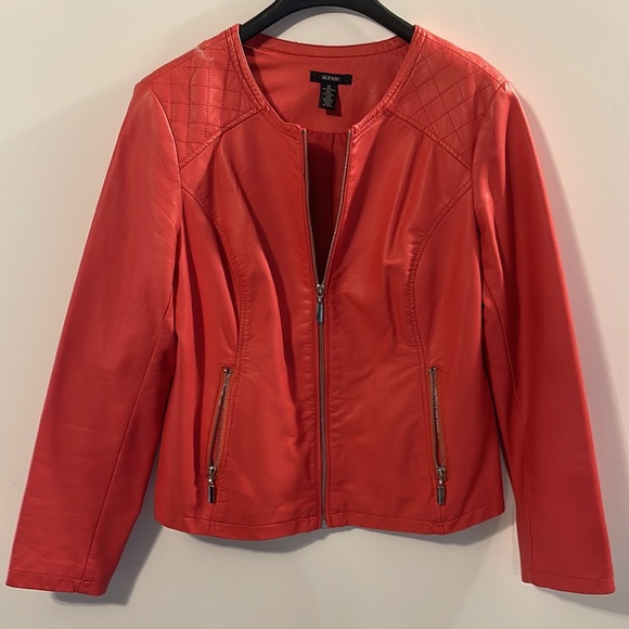 ALFANI Leather Jacket - Picture 1 of 16